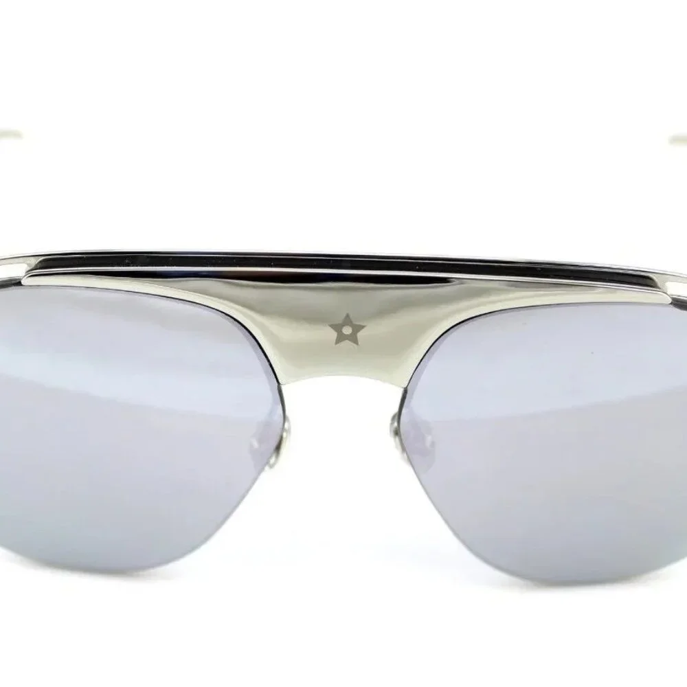 Dior Dio(r)evolution2 J5GQV Silver Grey Aviator Pilot Mirror Sunglasess